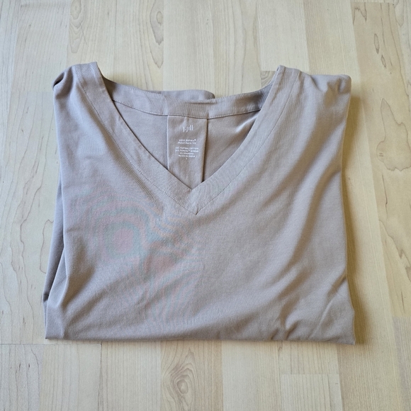 J. Jill Tops - J.Jill Luxe Supima Pleat-back Tee Size Large